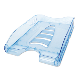 VASCHETTA PORTACORRISPONDENZA SUNRISE - 33,5X25,4X7 CM - 23X32 CM - AZZURRO TRASPARENTE - ARDA 75078