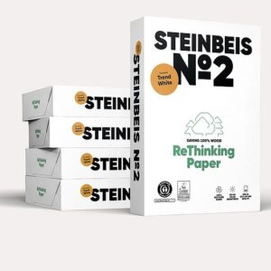 CARTA TREND WHITE STEINBEIS N.2 A4 GR.80 500FG. RICICLATA