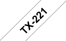 BROTHER - NASTRO -  BIANCO-NERO - TX221 - 9MM X7,7MT BROTX221