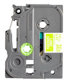 BROTHER - NASTRO - BIANCO-VERDE ACIDO - TZEMQG35 - 12MM X 5MT BROTZEMQG35