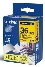 BROTHER - NASTRO -  NERO-GIALLO - TZE661 - 36MM X 8MT BROTZE661