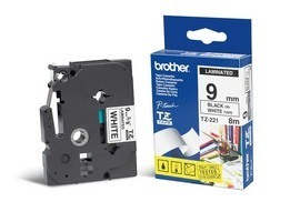BROTHER - NASTRO - NERO-BIANCO -TZE221 - 9MM X 8MT BROTZE221