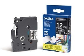 BROTHER - NASTRO - BIANCO-NERO - TZE335 - 12MM X 8MT BROTZE335