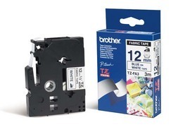 BROTHER - NASTRO IN TESSUTO STIRABILE - BLU-BIANCO - TZEFA3 - 12MM X 3MT BROTZEFA3
