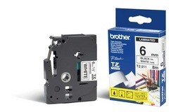 BROTHER - NASTRO - NERO-BIANCO - TZE211 - 6MM X 8MT BROTZE211