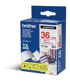 BROTHER - NASTRO - ROSSO-BIANCO - TZE262 - 36MM X 8MT BROTZE262