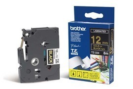 BROTHER - NASTRO - ORO-NERO - TZE334 - 12MM X 8MT BROTZE334