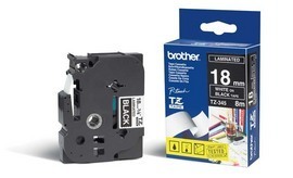 BROTHER - NASTRO -  BIANCO-NERO - TZE345 - 18MM X 8MT BROTZE345