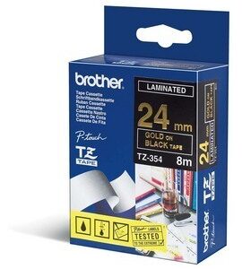 BROTHER - NASTRO - ORO-NERO - TZE354 - 24MM X 8MT BROTZE354