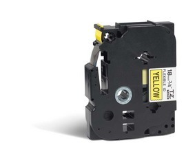 BROTHER - NASTRO LAMINATO FLESSIBILE - NERO-GIALLO - TZEFX641 - 18MM X 8MT BROTZEFX641