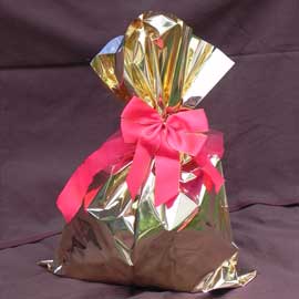 BUSTE REGALO IN PPL - METAL LUCIDO - ORO - 16 X 25CM - SENZA PATELLA ADESIVA - PNP - CONF. 50 BUSTE 70917