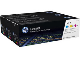 HP - CONFEZIONE 3 TONER - 131A - C/M/Y - U0SL1AM - 1.800 PAG CAD HPU0SL1AM