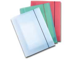 CARTELLINA CON ELASTICO - PPL - 3 LEMBI - 23,5X34,5 CM - TRASPARENTE VERDE - FELLOWES 36558