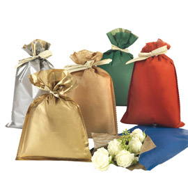 BUSTA REGALO NATALE - 20 X 32 CM - 45 GR - CARTA - 5 COLORI ASSORTITI - PNP - CONF. 50 PEZZI 99310