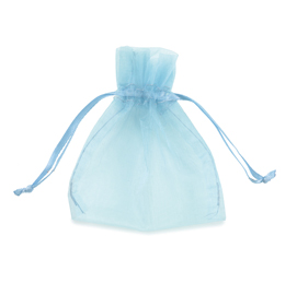 SACCHETTI ORGANZA MILLY - 8,5X10CM - CELESTE - 20 SACCHETTI - PNP 86796