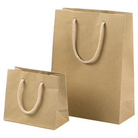 SHOPPER - 22 X 29 + 10 CM - 160 GR - CARTA KRAFT - AVANA - PNP - CONF. 12 PEZZI 99295
