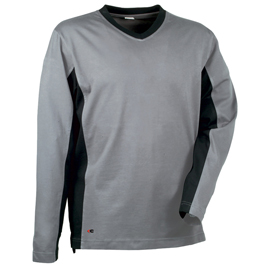 MAGLIETTA MADEIRA - A MANICHE LUNGHE - TAGLIA XL - GRIGIO/NERO - COFRA 97991