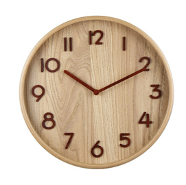 OROLOGIO DA PARETE WOOD - LEGNO BIMBATO - D 32 CM - ALTEZZA 4 CM - METHODO 94032