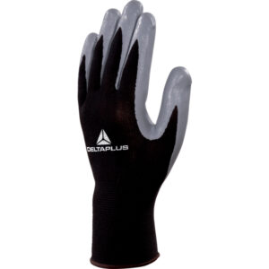 GUANTO DI PRECISIONE VE712GR - POLIESTERE - PALMO IN NITRILE - TAGLIA 08 - NERO-GRIGIO - DELTAPLUS 76195