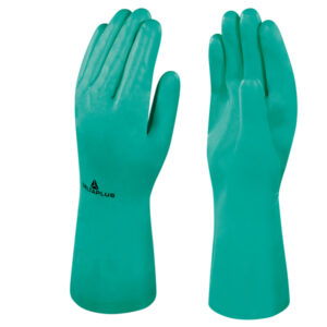 GUANTO DA LAVORO INDUSTRIALE NITREX 801 - NITRILE FLOCCATO COTONE - TAGLIA 08 - VERDE - DELTAPLUS 76145