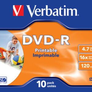 DVD J. CASE SPINDLE 16X 4.7 120 STAMP + TASSA SIAE VERBDVD-R4716J