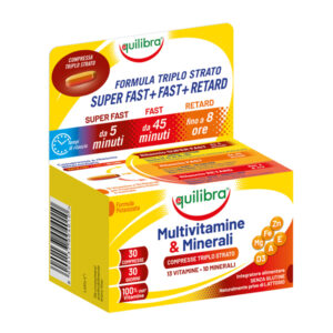 INTEGRATORE MULTIVITAMINE  MINERALI - 30 COMPRESSE TRIPLO STRATO (1,5 GR CAD.) - EQUILIBRA 92286