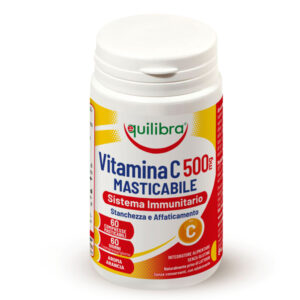 INTEGRATORE MASTICABILE VITAMINA C 500MG - SISTEMA IMMUNITARIO - 60 COMPRESSE (1,4 GR CAD.) - EQUILIBRA 92288