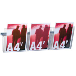 KIT VISION VS/3 - LARGHEZZA 75 CM - 3 TASCHE A4 TRASPARENTI - STUDIO T 48311