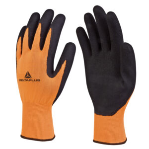 GUANTI APOLLON VV733 - POLIESTERE - PALMO IN SCHIUMA DI LATTICE - TAGLIA 10 - ARANCIO FLUO-NERO - DELTAPLUS 76216