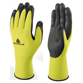 GUANTO DI PRECISIONE APOLLONIT VV734 - POLIAMMIDE - PALMO IN SCHIUMA DI NITRILE - TAGLIA 10 - GIALLO FLUO-NERO - DELTA PLUS 82097