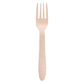 FORCHETTA MONOUSO IN LEGNO - 16 CM - SIGNOR BIO - CONF. 100 PEZZI 96692