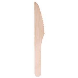 COLTELLO MONOUSO IN LEGNO - 16 CM - SIGNOR BIO - CONF. 100 PEZZI 96702