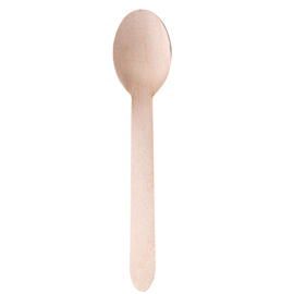 CUCCHIAIO MONOUSO IN LEGNO - 16 CM - SIGNOR BIO - CONF. 100 PEZZI 96703