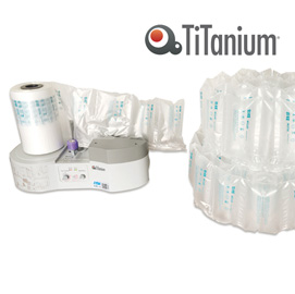 FILM CUSCINO SEMPLICE WIROLL PER MACCHINA WI1000 - 200X100 MM - LUNGHEZZA FILM 300 M - TITANIUM 82041