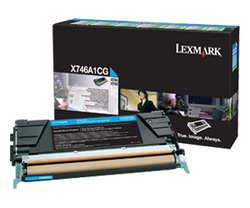 LEXMARK/IBM - TONER - CIANO - X746A1CG - RETURN PROGRAM - 7.000 PAG IBMX746A1CG
