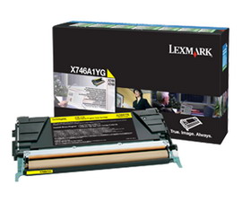 LEXMARK/IBM - TONER - GIALLO - X746A1YG - RETURN PROGRAM - 7.000 PAG IBMX746A1YG