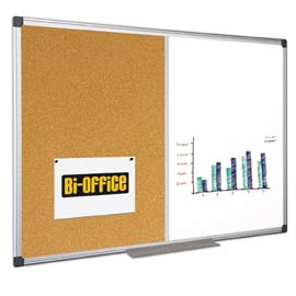 LAVAGNA COMBINATA - 60X90 CM - BIANCO- SUGHERO - BI-OFFICE 67799
