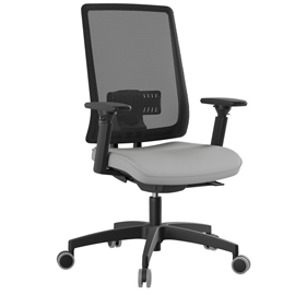POLTRONA SEMIDIREZIONALE X-PRO - C/ BRACCIOLI - GRIGIO - UNISIT 100553