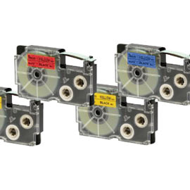 NASTRO - 18 MM X 8 MT - NERO-BIANCO - CASIO 37979