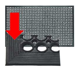 ZERBINO ENTRANCE - GOMMA - 91X153 CM - NERO - VELCOC 71234