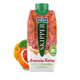SUCCO SKIPPER - GUSTO ARANCIA ROSSA - ZUEGG - BRICK 330 ML 83724