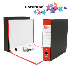 REGISTRATORE STARBOX - DORSO 5 CM - COMMERCIALE 23X30 CM - ROSSO - STARLINE STL4031