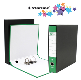REGISTRATORE STARBOX - DORSO 5 CM - COMMERCIALE 23X30 CM - VERDE - STARLINE STL4032
