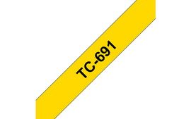 BROTHER - NASTRO -  NERO-GIALLO - TC691 - 9MM X7,7MT BROTC691